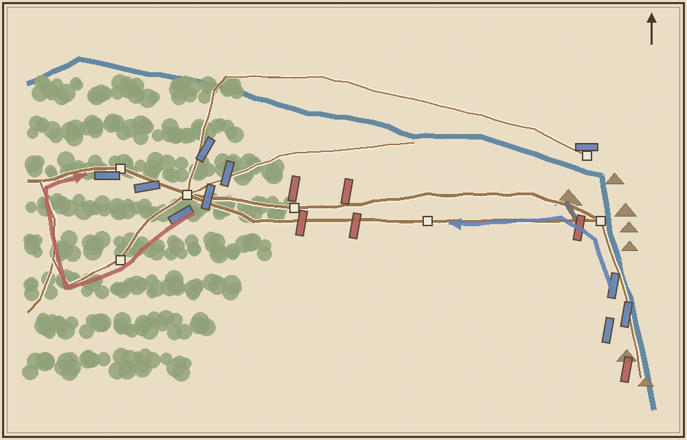 Battlefield map (schematic)