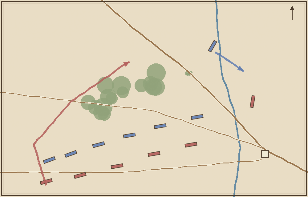 Battlefield map (schematic)